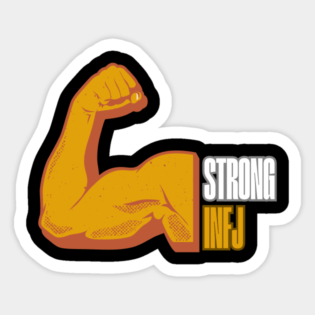 Strong Infj MBTI Sticker by Infj Merch